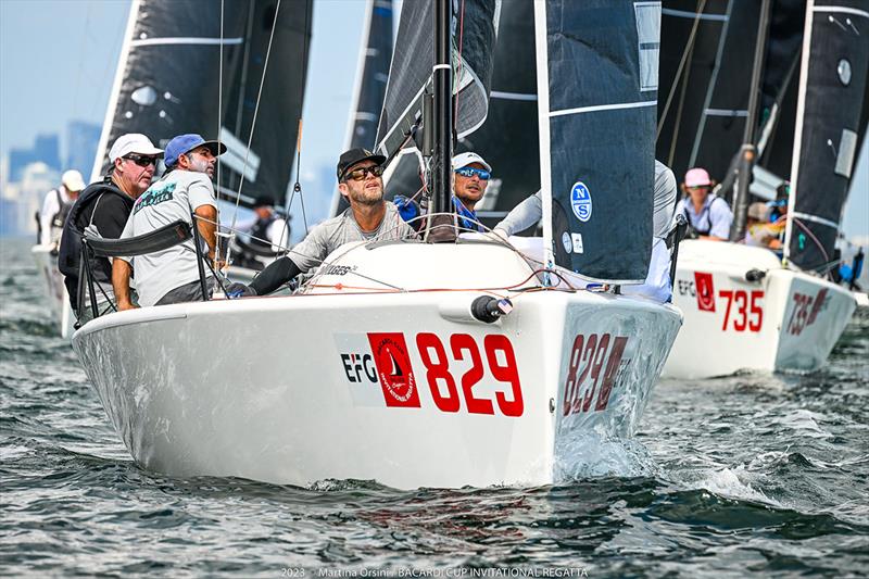 ‘Raza Mixta' wins the final race to secure victory in the Melges 24 Class - Bacardi Cup Invitational Regatta 2023 photo copyright Martina Orsini taken at Coconut Grove Sailing Club and featuring the Melges 24 class