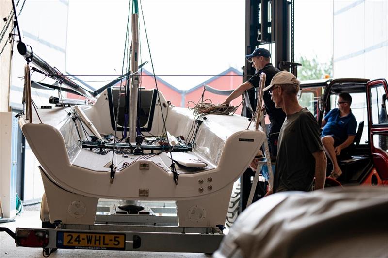 A brand new Melges 24 #867 going through the inspection for the Melges 24 Worlds 2023 photo copyright Mick Knive Anderson taken at Fredericia Sejlklub and featuring the Melges 24 class