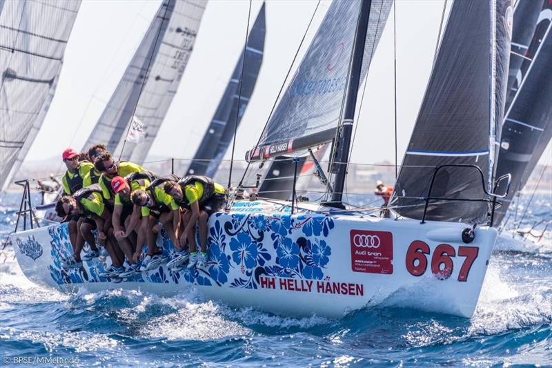 Day 3 of the Melges 32 World Championship at Trapani, Italy photo copyright BPSE / MMelandri taken at Yacht Club Favignana and featuring the Melges 32 class