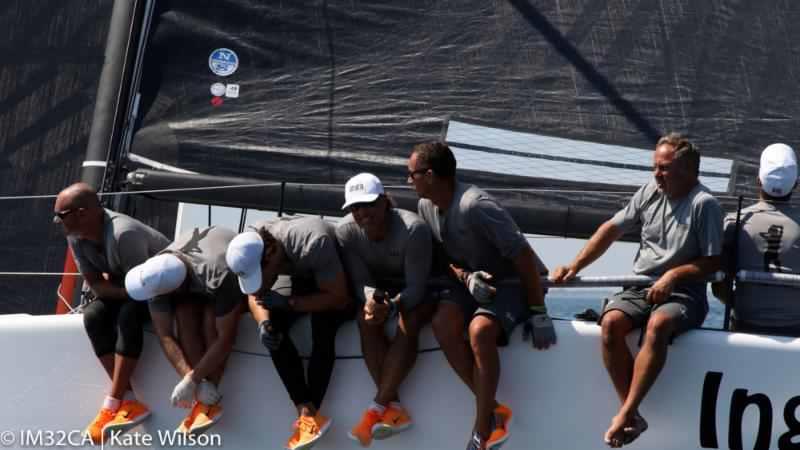 Richard Goransson's Inga From Sweden on day 1 of the Melges 32 Nationals at Sail Newport photo copyright Kate Wilson / IM32CA taken at Sail Newport and featuring the Melges 32 class