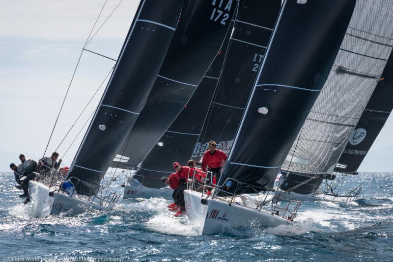 2017 Melges 32 World League in Scarlino day 2 photo copyright Melges World League / Barracuda Communication taken at Club Nautico Scarlino and featuring the Melges 32 class