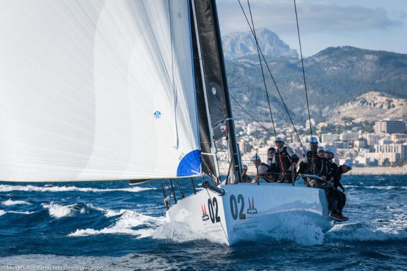 Richard Goransson, INGA, on day 1 of the Melges 40 Grand Prix in Mallorca photo copyright Melges 40 / Barracuda Communication taken at Real Club Náutico de Palma and featuring the Melges 40 class