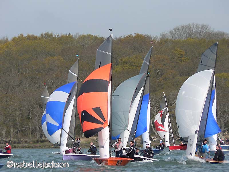 Ideal conditions for the Merlin Rockets at Chichester photo copyright Isabelle Jackson taken at Chichester Yacht Club and featuring the Merlin Rocket class