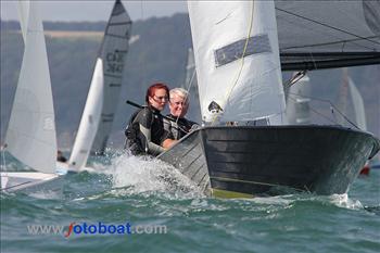 Day 3 of the Merlin Rocket nationals at Lyme Regis