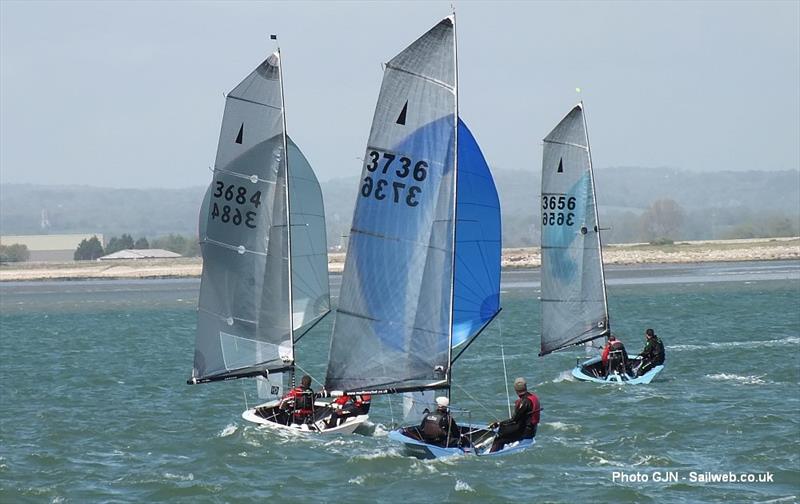 Merlins at Hayling photo copyright Gerald New taken at Hayling Island Sailing Club and featuring the Merlin Rocket class