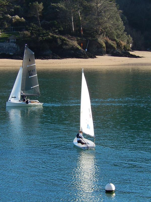 Salcombe Winter Series race 4 photo copyright Malcolm Mackley taken at Salcombe Yacht Club and featuring the Merlin Rocket class