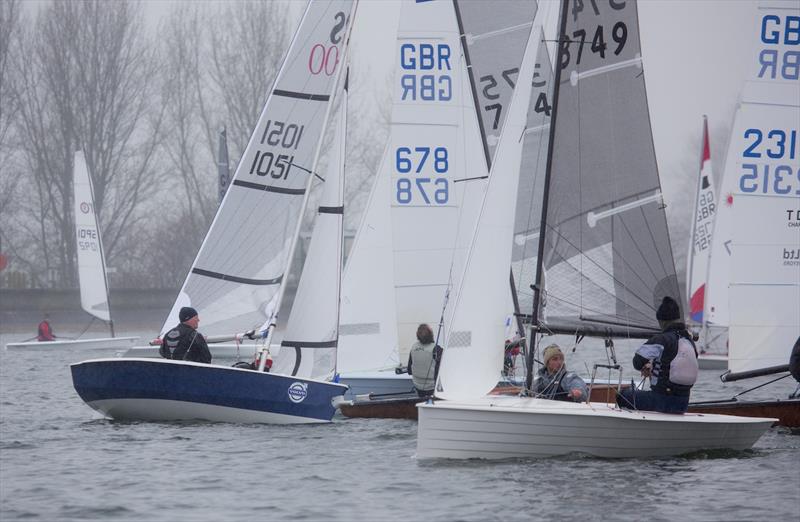 Light airs for the Oxford Blue on Farmoor Reservoir photo copyright Tim Olin / www.olinphoto.co.uk taken at Oxford Sailing Club and featuring the Merlin Rocket class