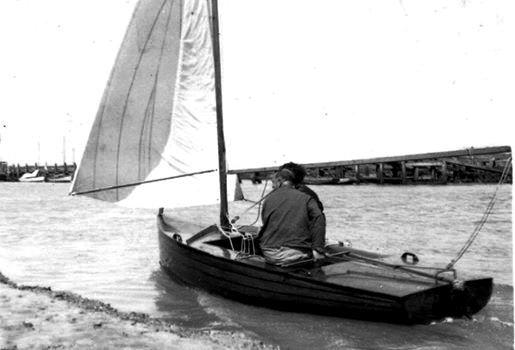 The rules covering the early Merlins and Merlin Rockets required the spinnaker to be flow inside the fore triangle. Not only did this make reaching under spinnaker very difficult, but a capsize under spinnaker could get very complicated photo copyright Hugh Bourn taken at  and featuring the Merlin Rocket class