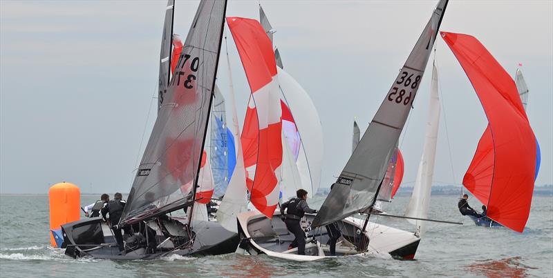Day 1 of the Selden Merlin Rocket Nationals at Whitstable - photo © Alex Cheshire
