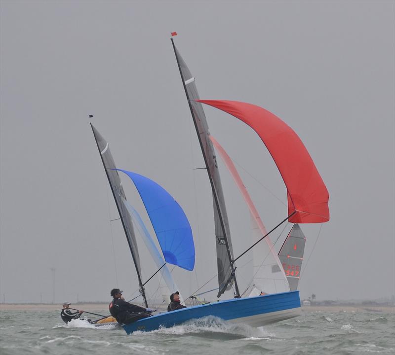 Day 3 of the Selden Merlin Rocket Nationals at Whitstable photo copyright Alex Cheshire taken at Whitstable Yacht Club and featuring the Merlin Rocket class