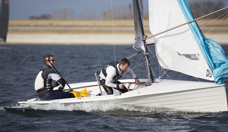 Nick Craig & Alan Roberts during the Datchet Flyer in the GJW Direct SailJuice Winter Series - photo © Tim Olin