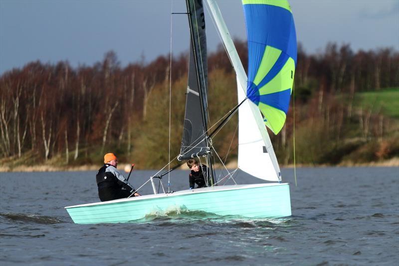 Race 3/4 of the Tipsy Icicle series at Leigh & Lowton photo copyright Gerard Van Den Hoek taken at Leigh & Lowton Sailing Club and featuring the Merlin Rocket class