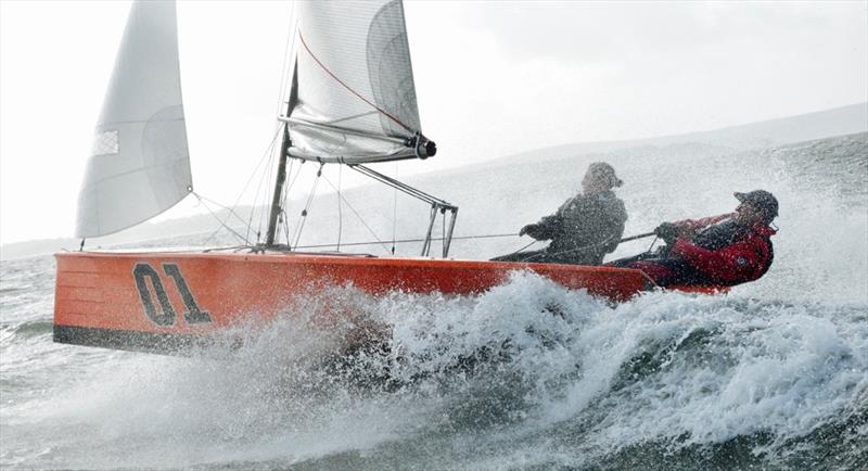 Tim Harridge and Lucy Burn going for a blast on day 6 of the Lymington Town SC Perisher Series - photo © Nigel Brooke