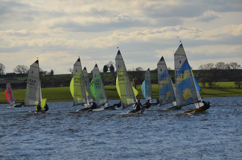 Merlins during the 2015/16 Blithfield Barrel Series photo copyright Don Stokes taken at Blithfield Sailing Club and featuring the Merlin Rocket class