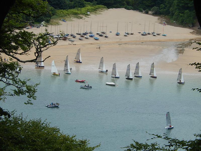 Sharps Doom Bar Merlin Week day 6 photo copyright Malcolm Mackley taken at Salcombe Yacht Club and featuring the Merlin Rocket class