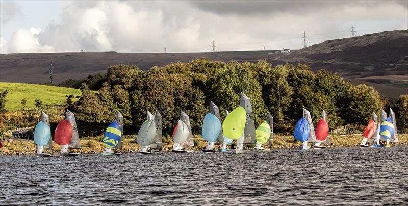 Merlin Rockets at Hollingworth Lake photo copyright Martin Henfield taken at Hollingworth Lake Sailing Club and featuring the Merlin Rocket class