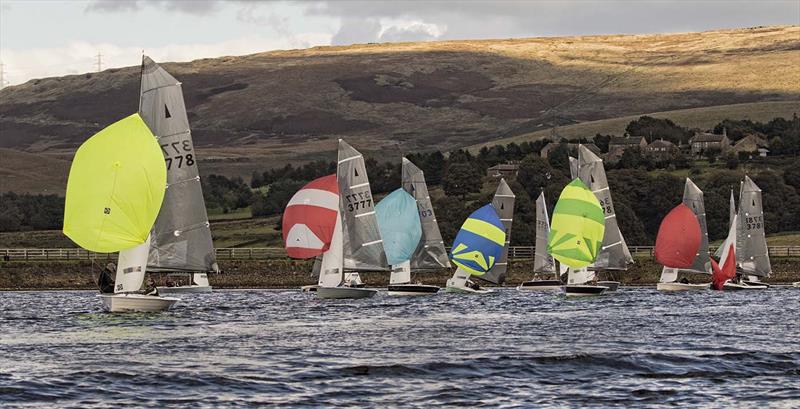 Merlin Rockets at Hollingworth Lake photo copyright Martin Henfield taken at Hollingworth Lake Sailing Club and featuring the Merlin Rocket class