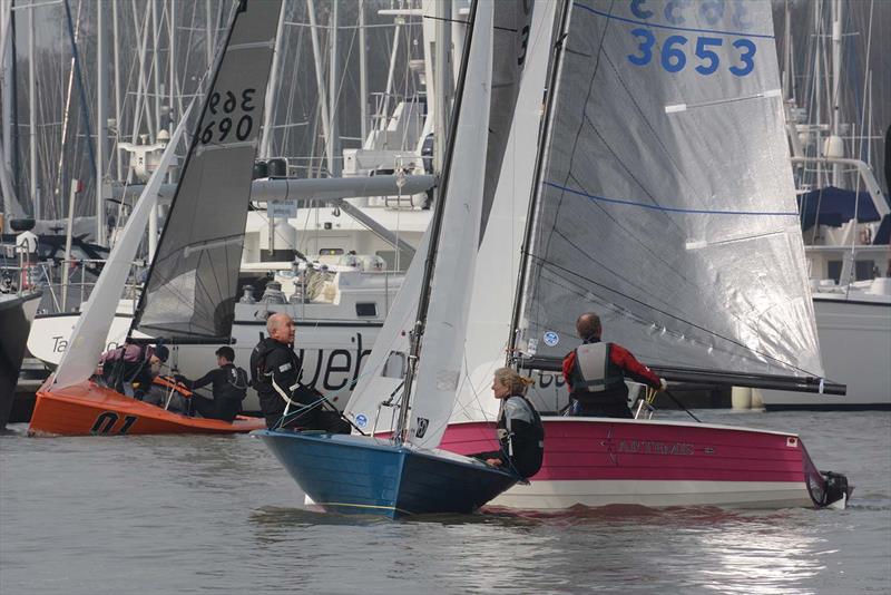 The 55th Annual Warming Pan will be held on 18-19 March photo copyright Trevor Pountain taken at Hamble River Sailing Club and featuring the Merlin Rocket class