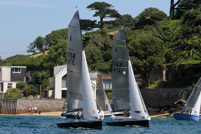 Sharps Doom Bar Salcombe Merlin Week day 5 (afternoon race) photo copyright John Murrell / www.moor2seaeventphotography.co.uk taken at Salcombe Yacht Club and featuring the Merlin Rocket class
