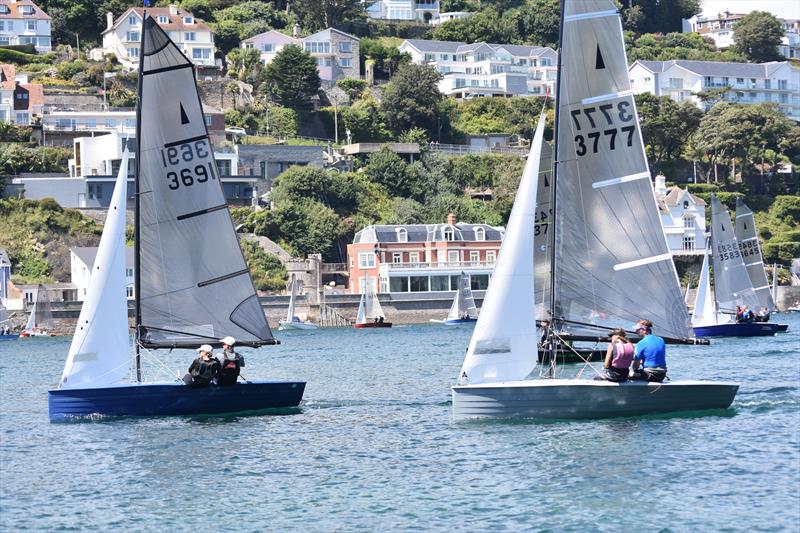 Sharps Doom Bar Salcombe Merlin Week day 5 (afternoon race) photo copyright David Henshall taken at Salcombe Yacht Club and featuring the Merlin Rocket class