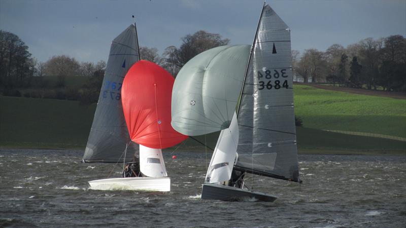 Blithfield Barrel Winter Series 2017-18 Round 4 photo copyright Jamie Mason taken at Blithfield Sailing Club and featuring the Merlin Rocket class