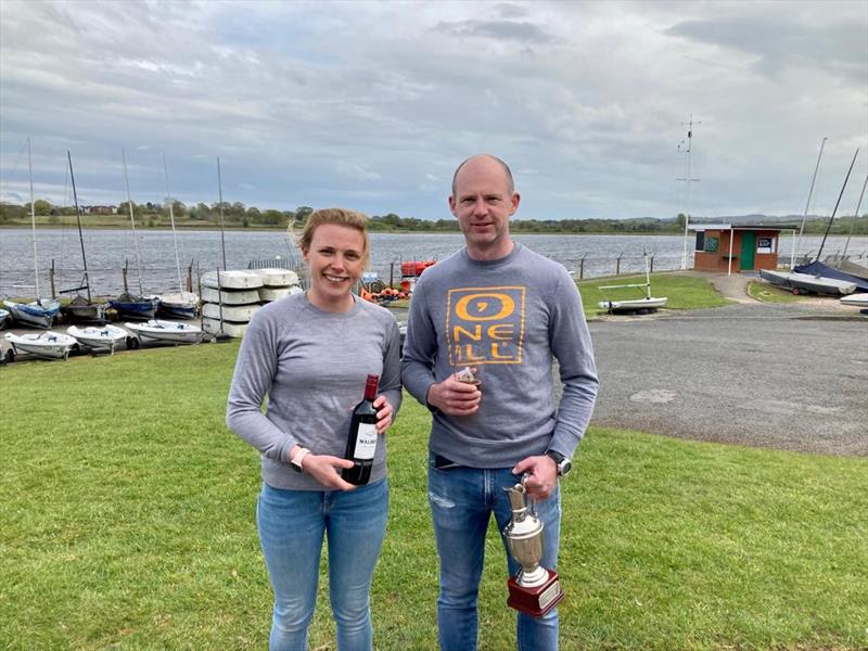 Andy Davis and Pippa Kilsby win the Bartley Merlin Rocket Open photo copyright MROA taken at Bartley Sailing Club and featuring the Merlin Rocket class