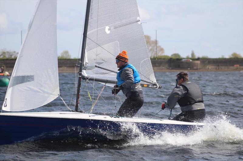Enjoying the conditions at the Bartley Merlin Rocket Open photo copyright Kerry Webb taken at Bartley Sailing Club and featuring the Merlin Rocket class