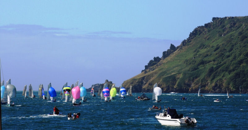 Salcombe at its best on day one of Sharps Doom Bar Salcombe Merlin Week photo copyright John Murrell taken at Salcombe Yacht Club and featuring the Merlin Rocket class