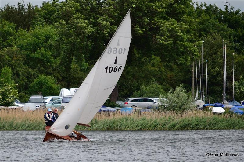 Windy conditions for vintage Merlins at Hunts photo copyright Mike Liggett taken at Hunts Sailing Club and featuring the Merlin Rocket class