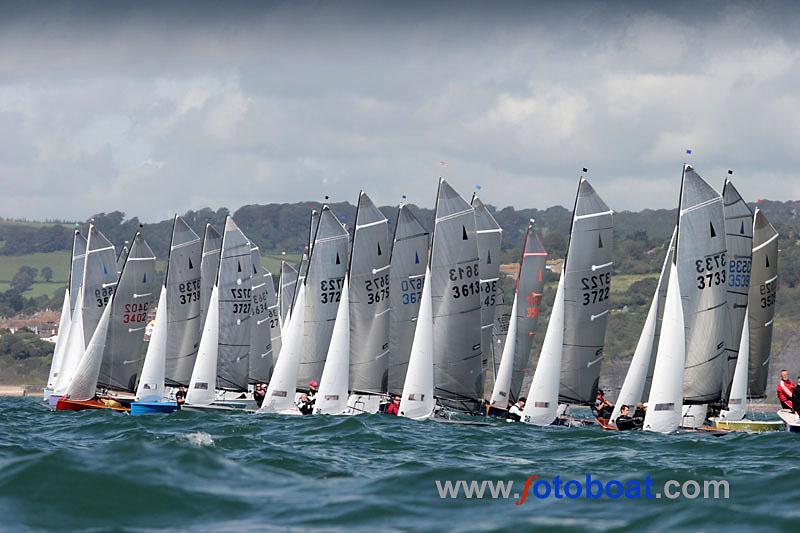 Day 3 of the Merlin Rocket nationals at Lyme Regis