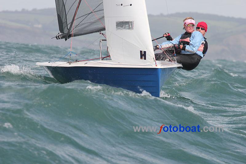 Day 3 of the Merlin Rocket nationals at Lyme Regis