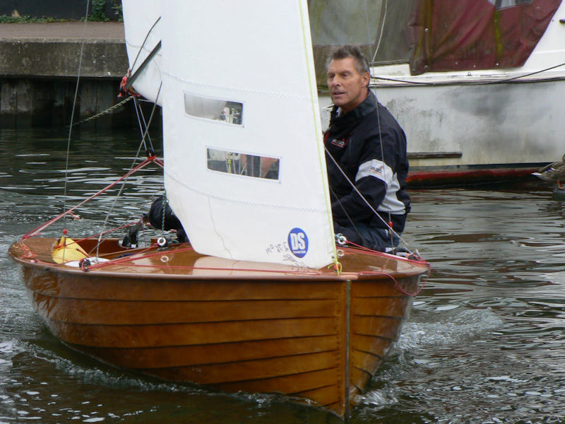 Flinkdink’s varnish was nearly as smooth as Mike Stephens’s speech of thanks at the Minima Regatta photo copyright Peter Halligan taken at Minima Yacht Club and featuring the Merlin Rocket class