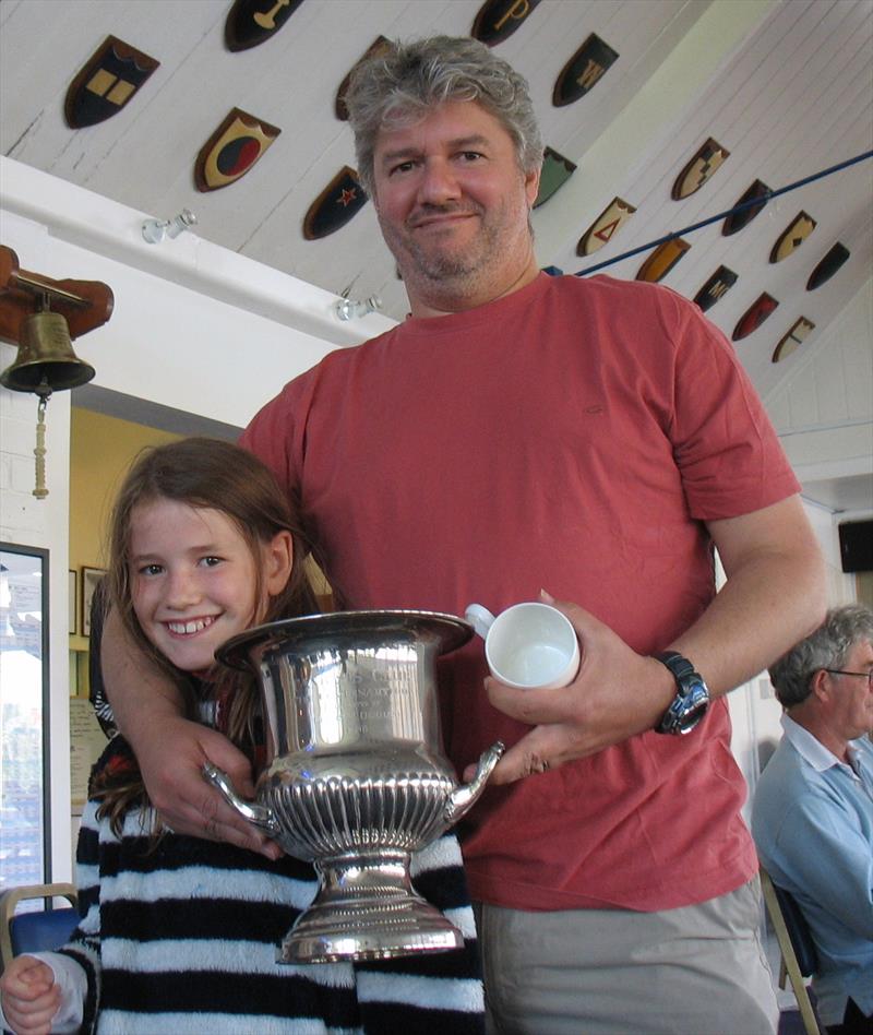 Richard & Maddie Harris win the Centenary Cup at Tamesis photo copyright John Dunkley taken at Tamesis Club and featuring the Merlin Rocket class