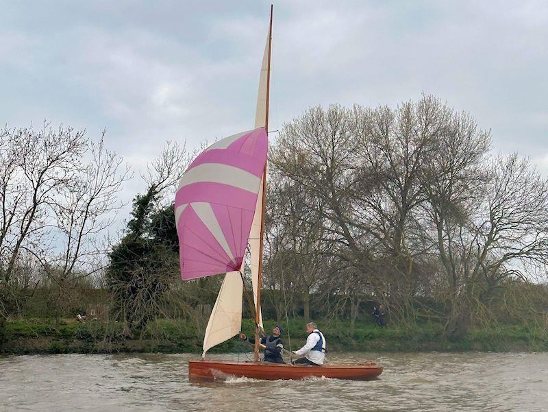 Kate, the first Merlin - Merlin Rocket Upriver race at Ranelagh photo copyright James Hayward taken at Ranelagh Sailing Club and featuring the Merlin Rocket class