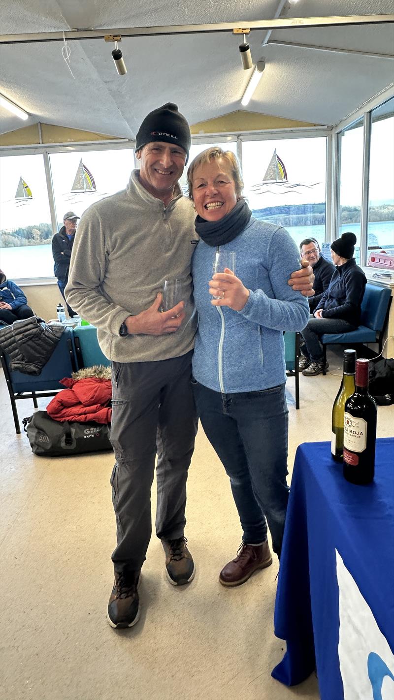 Mike and Jane Calvert win Merlin Rocket SW Series Round 1 at Chew Valley Lake photo copyright Lou Johnson taken at Chew Valley Lake Sailing Club and featuring the Merlin Rocket class