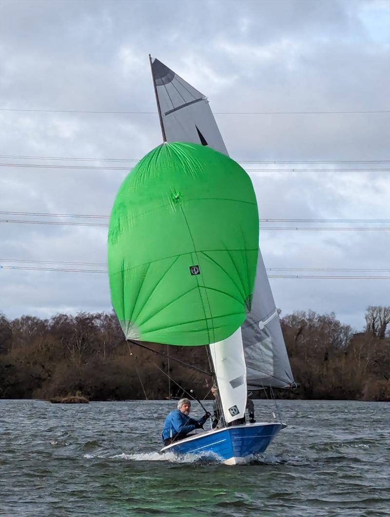 Fishers Green Sailing Club Winter Series photo copyright Angie Meyer / Liz Guest taken at Fishers Green Sailing Club and featuring the Merlin Rocket class
