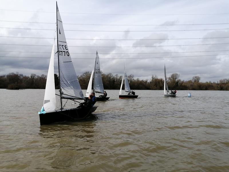 Fishers Green Sailing Club Winter Series photo copyright Angie Meyer / Liz Guest taken at Fishers Green Sailing Club and featuring the Merlin Rocket class