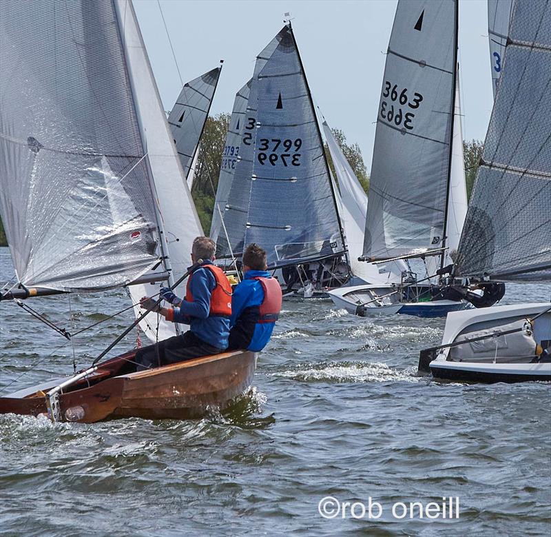 Boats of all ages during the Merlin Rocket Allen South East Series Round 2 at Broadwater photo copyright Rob O'Neill taken at Broadwater Sailing Club and featuring the Merlin Rocket class