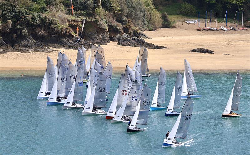 Unders starters orders during the Merlin Rocket South West Series at Salcombe photo copyright Lucy Burn taken at Salcombe Yacht Club and featuring the Merlin Rocket class