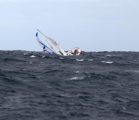 Photo taken from the escort boat L'Imaginaire in the Mini Transat 2013 photo copyright Lucile Chombart de Lauwe taken at  and featuring the Mini Transat class