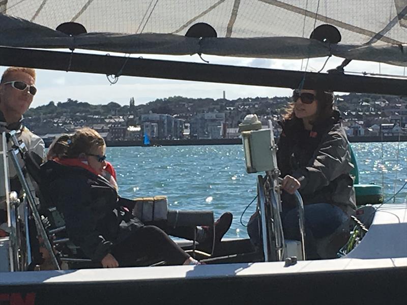 Natasha Lambert and her team give two disabled 10 year olds their first sailing experience photo copyright Miss Isle taken at  and featuring the Mini Transat class