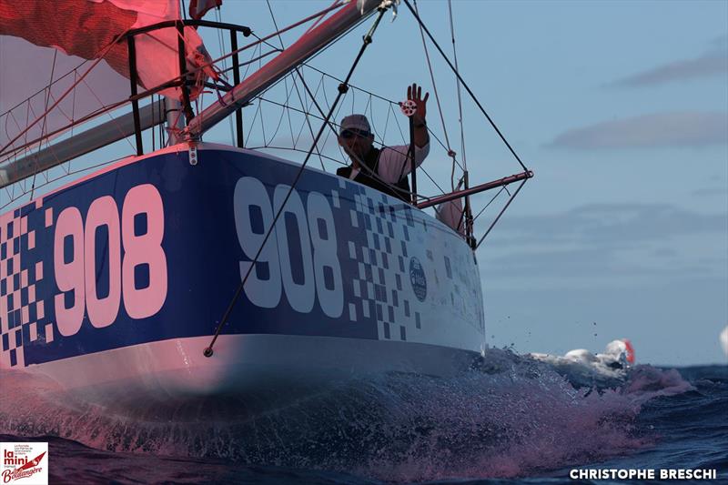 Mini-Transat La Boulangère Leg 2 start photo copyright Christophe Breschi / www.breschi-photo-video.com taken at  and featuring the Mini Transat class