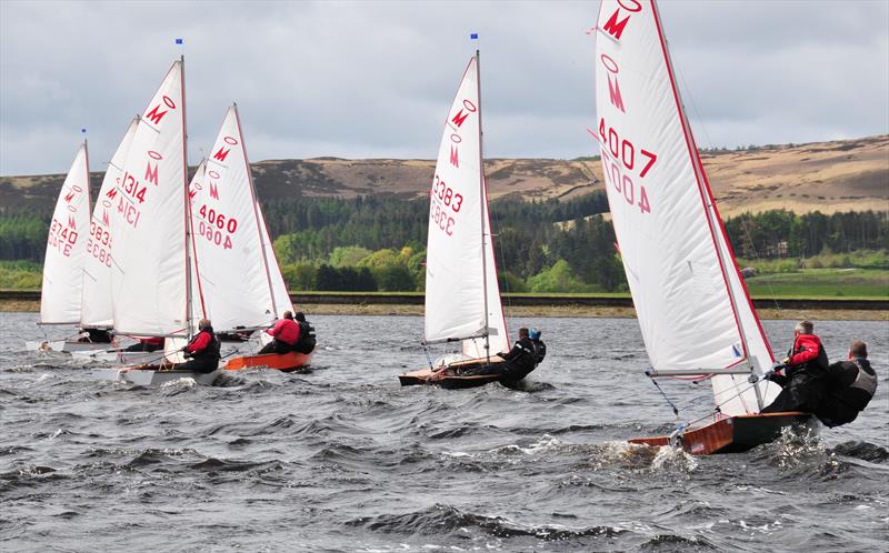 Flat is fast: How Wayne and Angela do it at the Miracle Northern Championships at Delph photo copyright Steve Starbuck taken at Delph Sailing Club and featuring the Miracle class