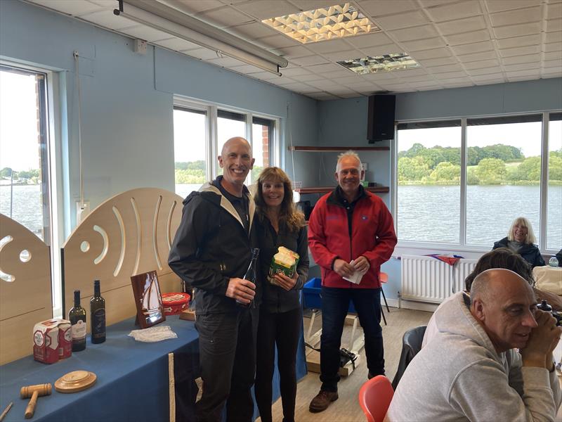 1st Double Handed boat Simon & Julie Dolman (Miracle) in the Border Counties at Winsford Flash photo copyright Pete Chambers taken at Winsford Flash Sailing Club and featuring the Miracle class