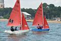 Roz and Evie (left) Ben and Keira (right) sailing on Southampton Water © Dougal Henshall