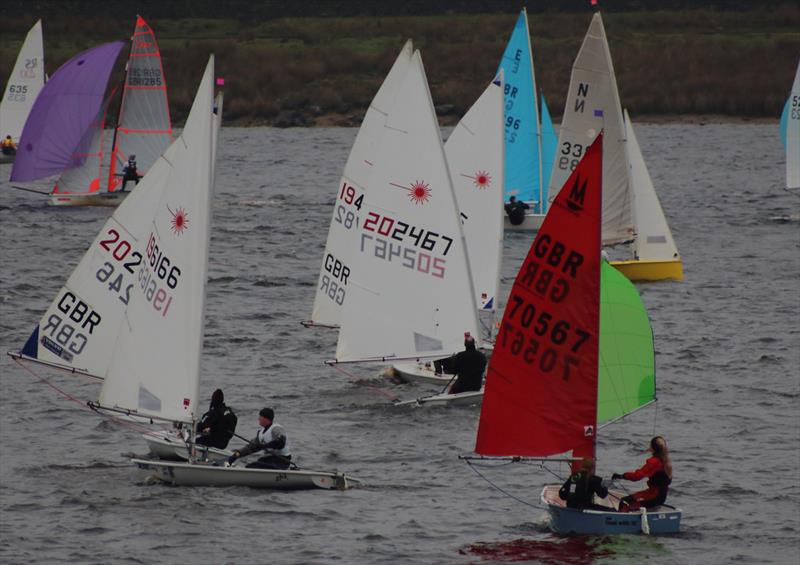 Action from the rescheduled 2013 Yorkshire Dales Brass Monkey photo copyright Paul Williamson taken at Yorkshire Dales Sailing Club and featuring the Mirror class