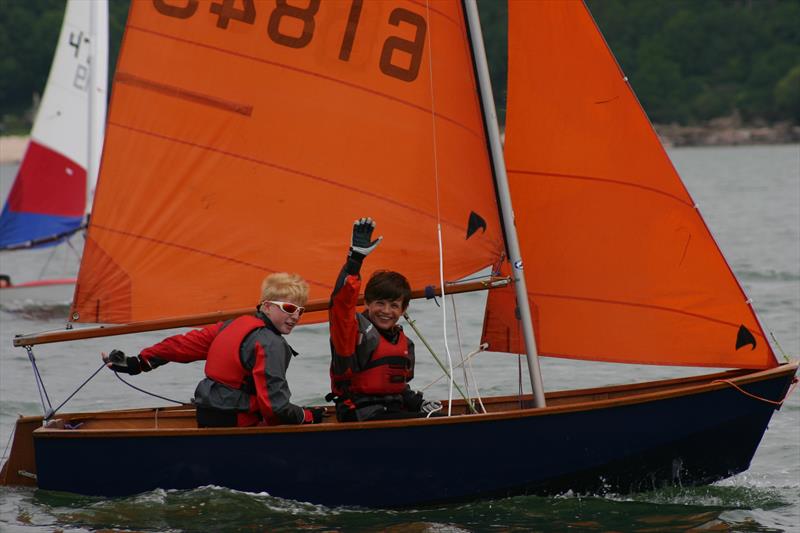 Theo Low and Kit Mackenzie at Solway YC 60th Anniversary Cadet Week photo copyright Imo Holland taken at Solway Yacht Club and featuring the Mirror class