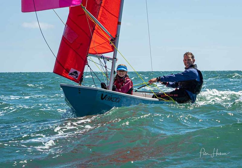 Angus and Isla Armstrong - Vaikobi Mirror National Championships at Hayling Island photo copyright Peter Hickson taken at Hayling Island Sailing Club and featuring the Mirror class