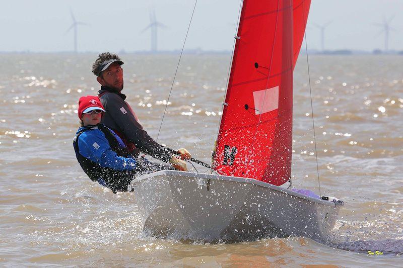 Ben and Keira McGrane win the Mirror UK National Championships at Brightlingsea photo copyright Tim Bees taken at Brightlingsea Sailing Club and featuring the Mirror class