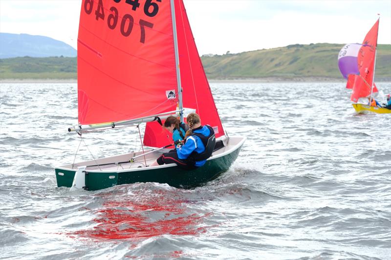 Jessica Greer and Myrtle Bamber (IRL) during the Mirror Worlds 2023 at Sligo photo copyright Michael Broaders taken at Sligo Yacht Club and featuring the Mirror class